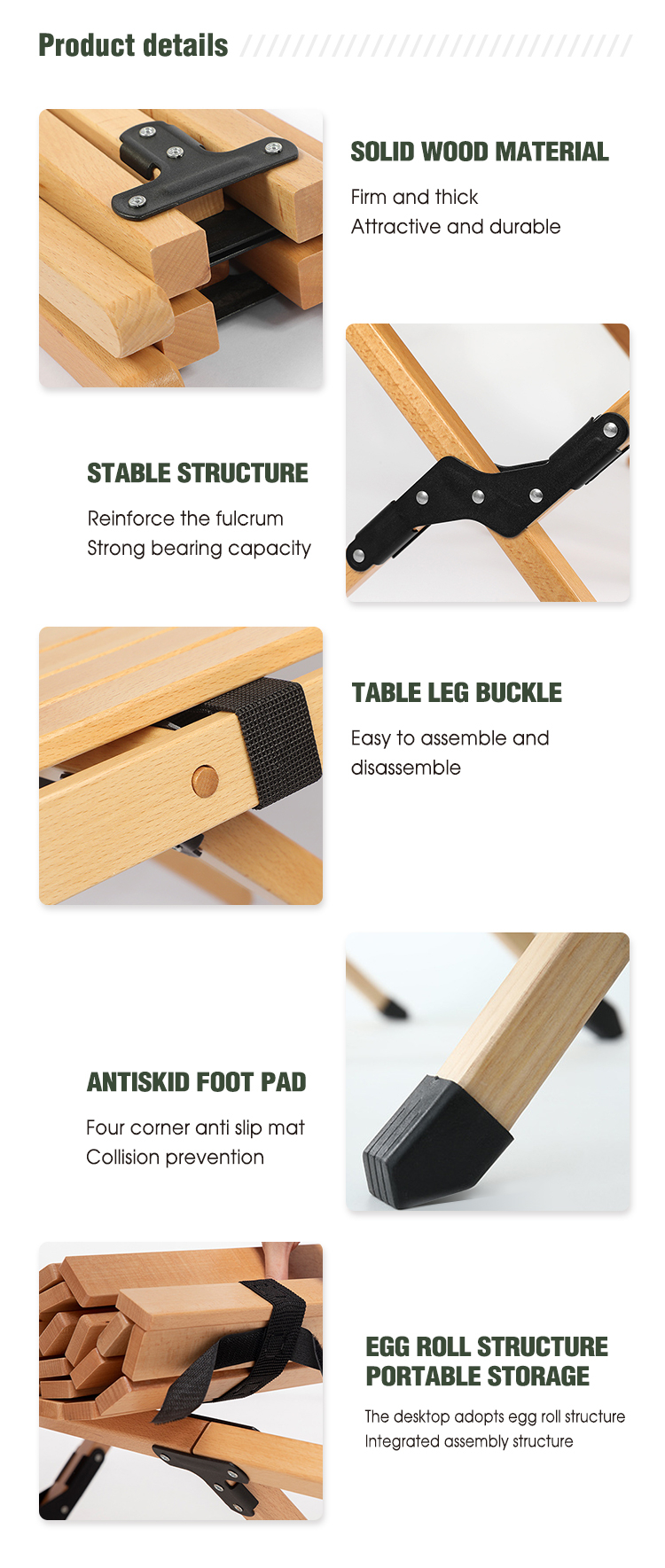 Aluminum Outdoor Picnic Folding Camping Table (8)