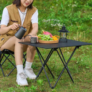 Aluminum Portable Camping Folding Outdoor Picnic Table (2)