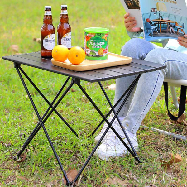 Aluminum Portable Camping Folding Outdoor Picnic Table (6)