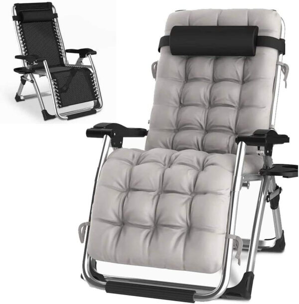 Customized OutdoorIndoor Sun Lounge Chair with Cup Holder (4)