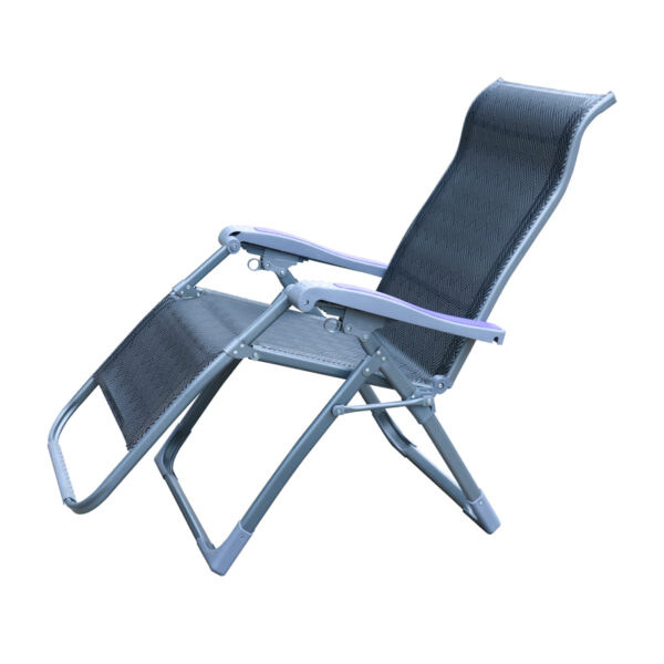 Foldable Aluminum Beach Lounge Chair with Zero Gravity Recliner (2)