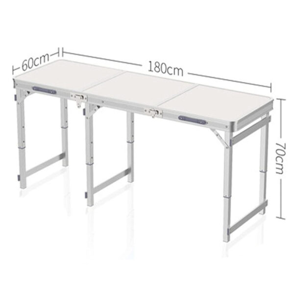 Foldable Camping Aluminum Table with Chairs (3)