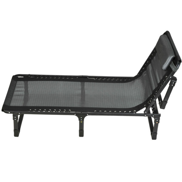 Iron Frame Outside Camping Folding Sleeping Beach Bed (3)