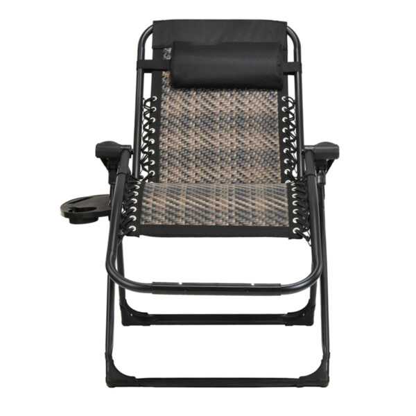 Multi Functional Adjustable Outdoor Zero Gravity Lounge Chair with Cup Holder (1)