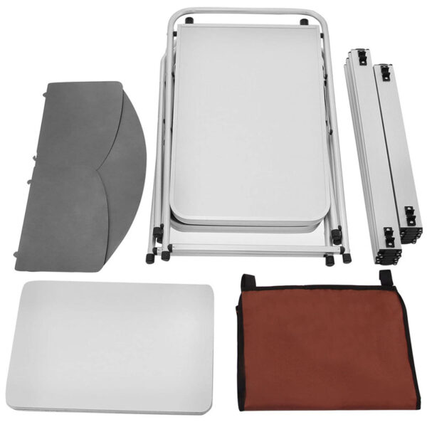 Outdoor Foldable Aluminum Picnic Camping Kitchen Table (6)