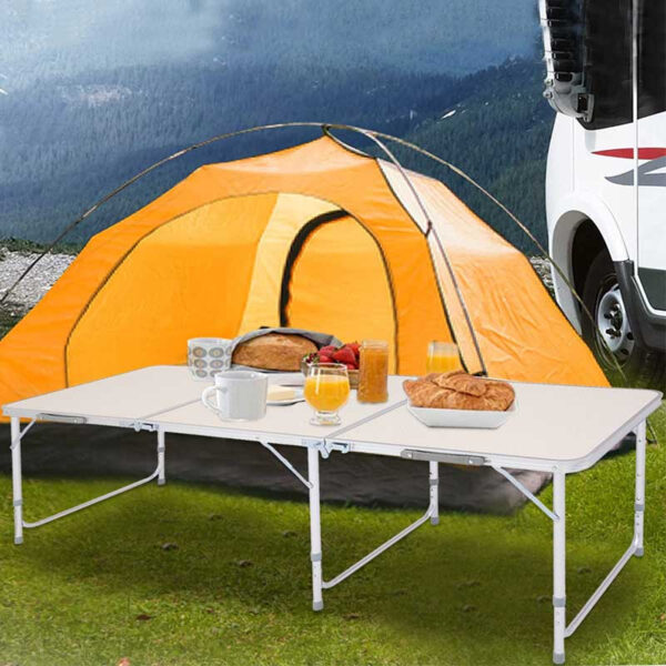 Outdoor Folding Camping Aluminum Table and Chair with Storage Bag (4)