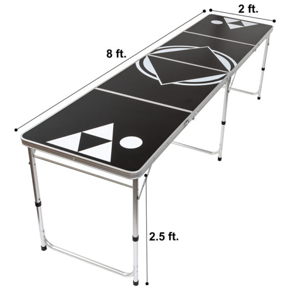 Portable Folding Customized Ping Pong Metal Table 8 Foot (6)