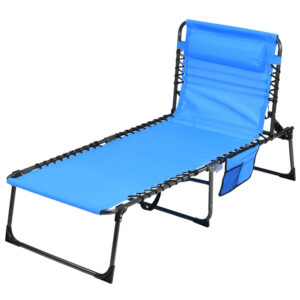 Portable Outdoor Aluminum Camping Cot with Storage Bag (1)