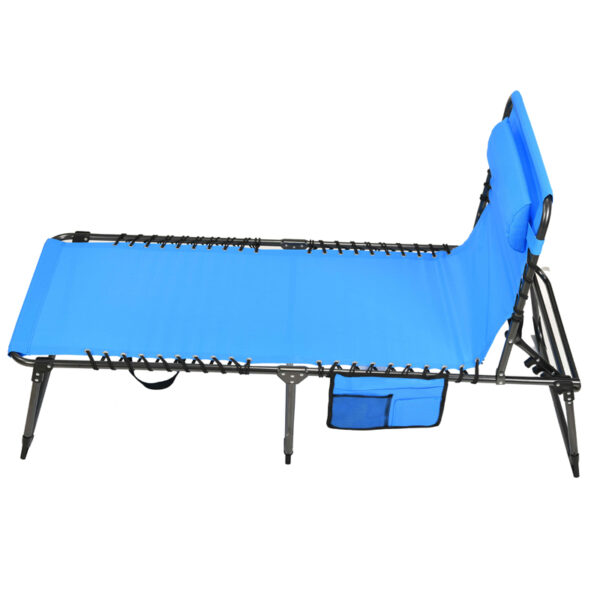 Portable Outdoor Aluminum Camping Cot with Storage Bag (4)