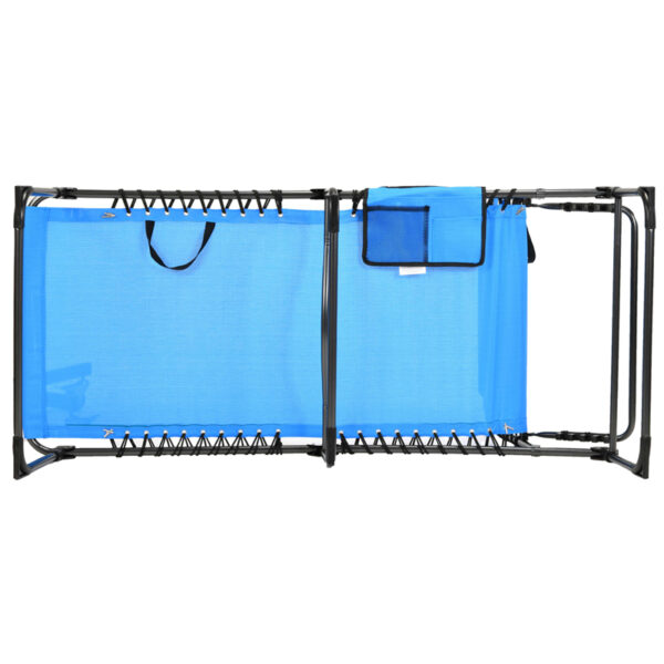 Portable Outdoor Aluminum Camping Cot with Storage Bag (6)
