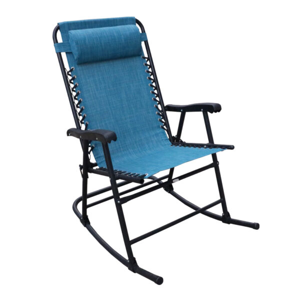 Rocking Camping Metal Chair for Outdoor Beach, Picnic, and Garden (3)